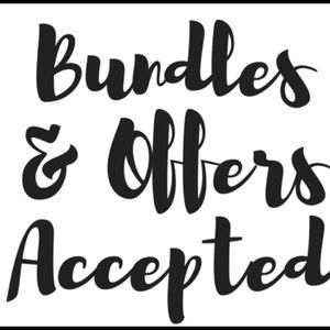 All reasonable offers and all bundles accepted!
